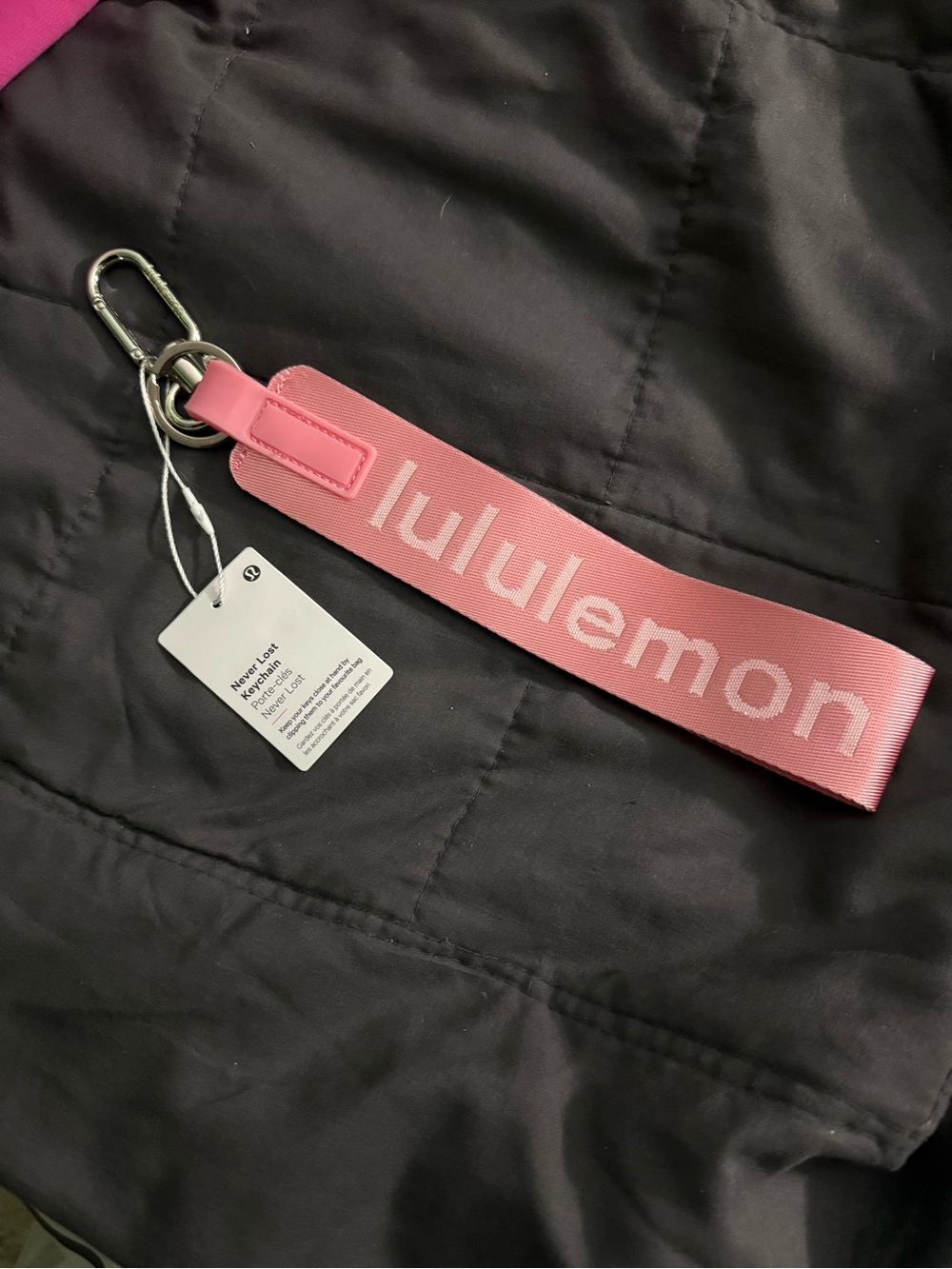 lululemon athletica Pink Key/ Card Holder Wristlet